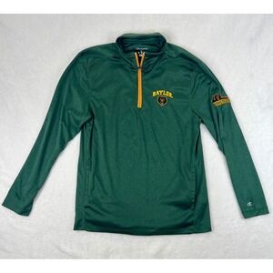 Champion Baylor Bears NCAA Pullover 1/4 Zip Long Sleeve Shirt - Men's Medium